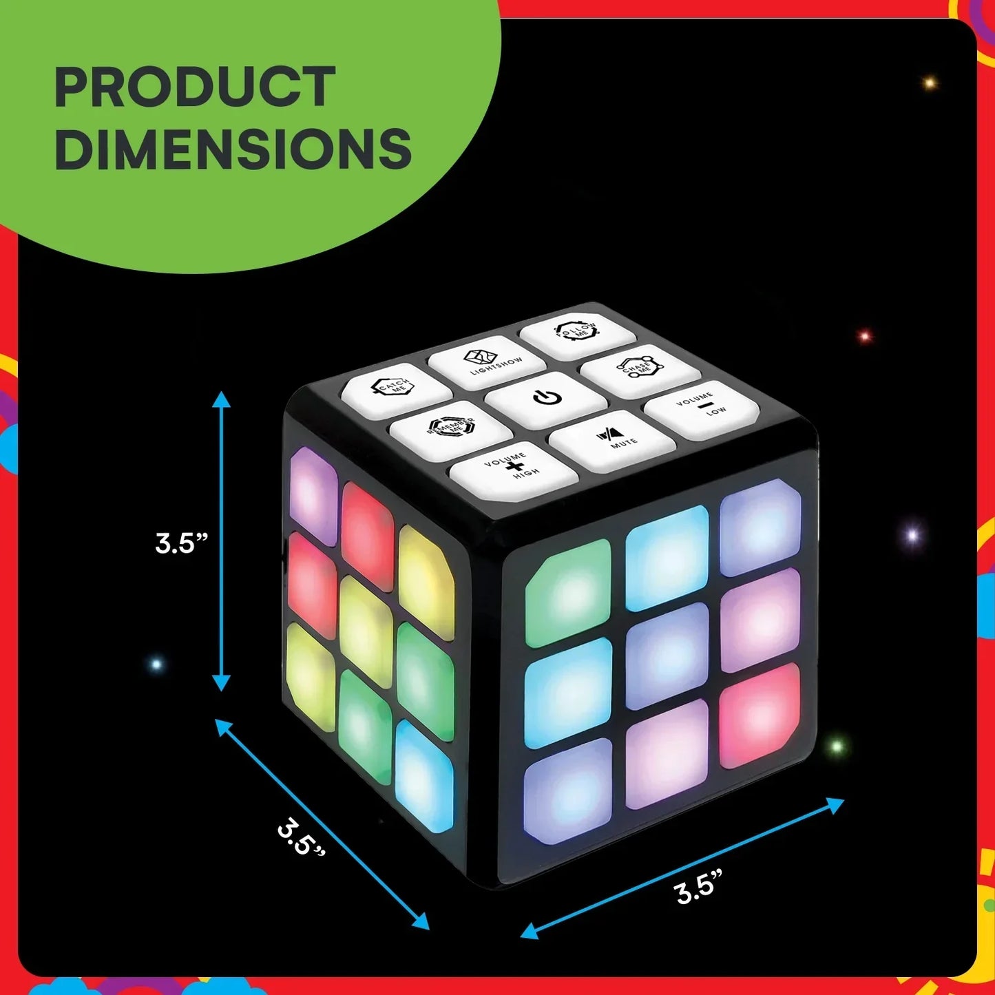 Flashing Cube Puzzle Game – 4-in-1 Handheld STEM Toy for Kids | Perfect Gift for Boys & Girls Ages 6-12