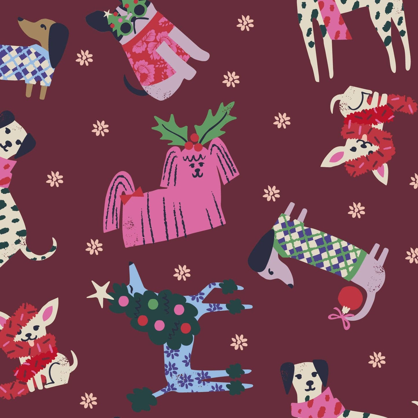 Dog Print Basic Blanket