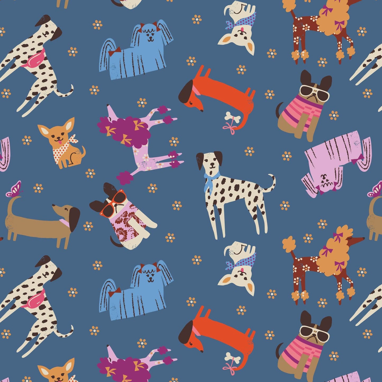 Dog print fleece throw
