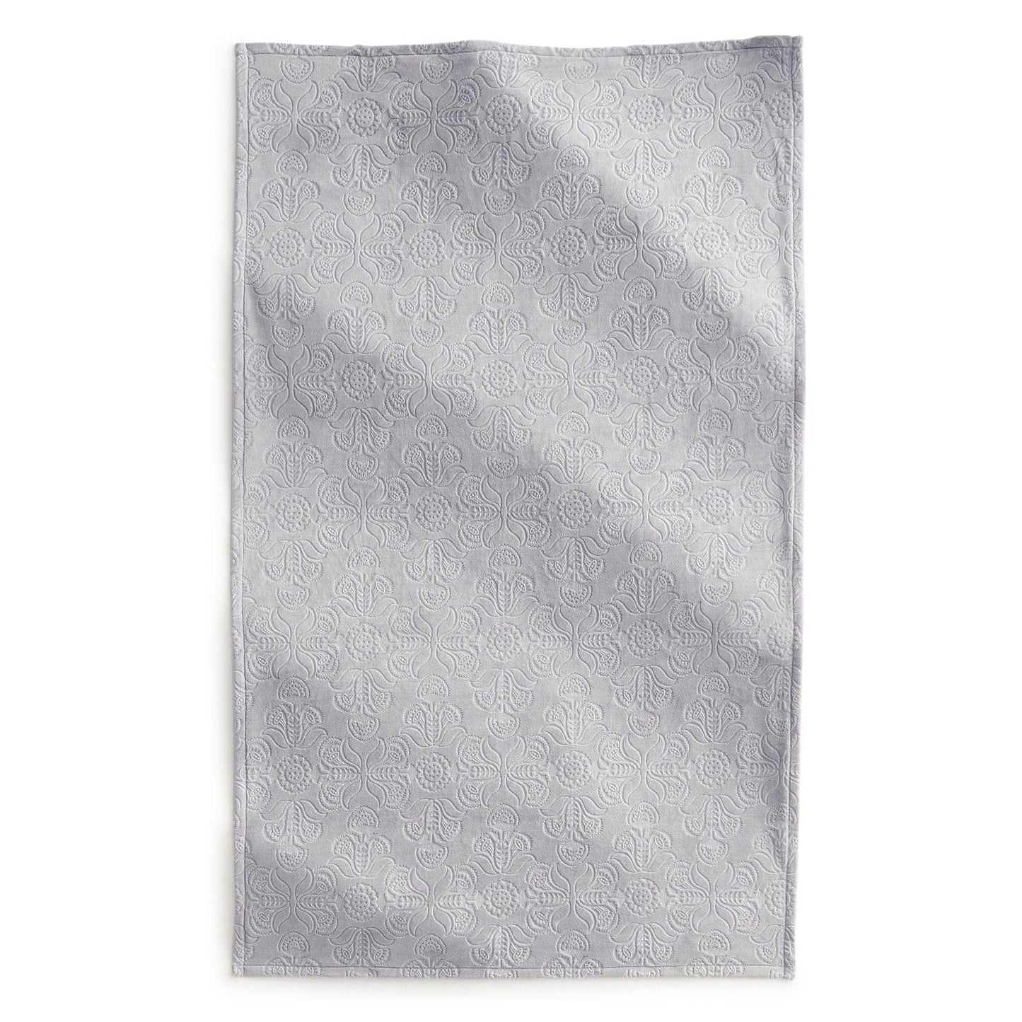 Gray textured wool throw blanket