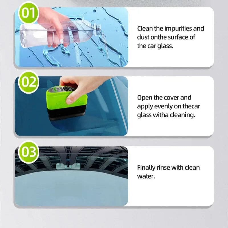 ✨ Glass Oil Film Remover Brush – Restore Crystal Clear Visibility in Seconds