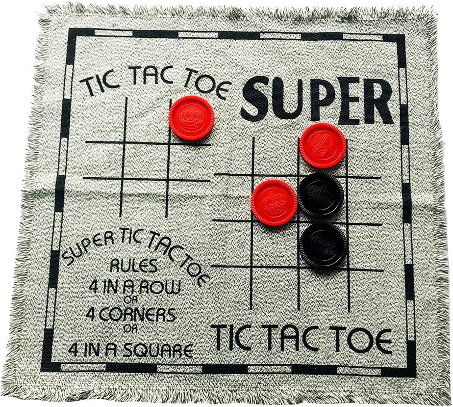 3-in-1 Classic Board Game Set - Reversible Chess Mat for Indoor/Outdoor Family Fun