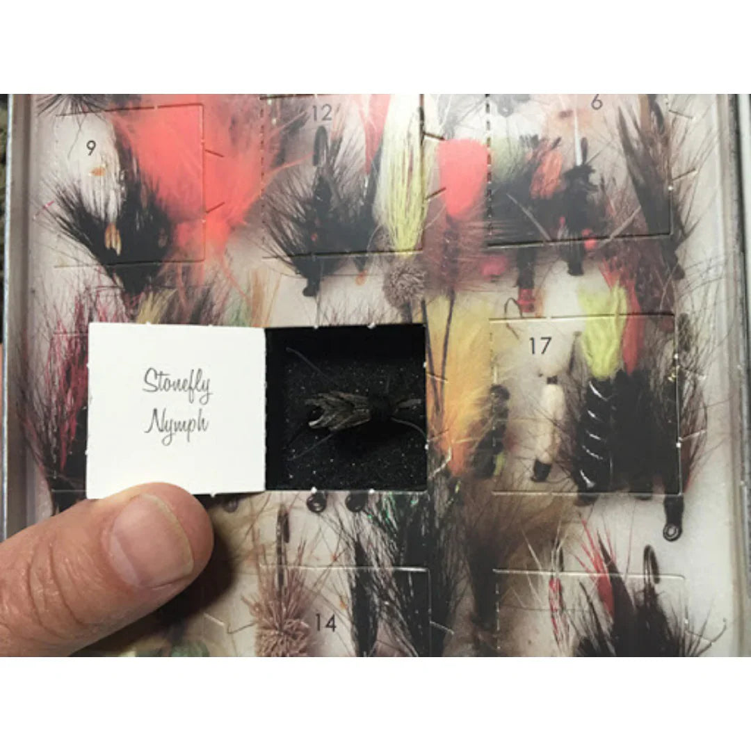 Fly Fishing Advent Calendar – Handmade Flies + Waterproof Fly Box | Daily Surprises for Anglers, The Ultimate Christmas Countdown Gift