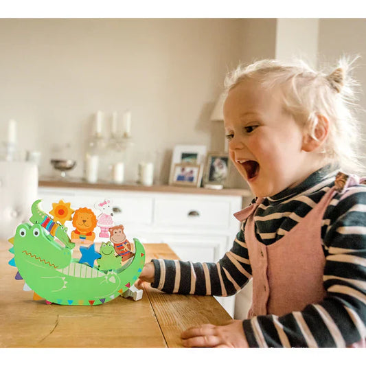 Animal Balance Game – Colorful Wooden Stacking Toy | Fun Educational Game for Kids