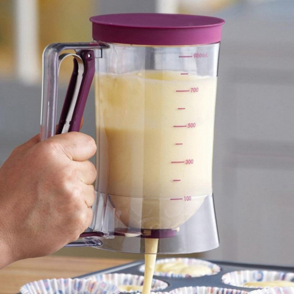 🧁 Batter Dispenser with Quick-Release Handle – Perfect Pour Every Time!