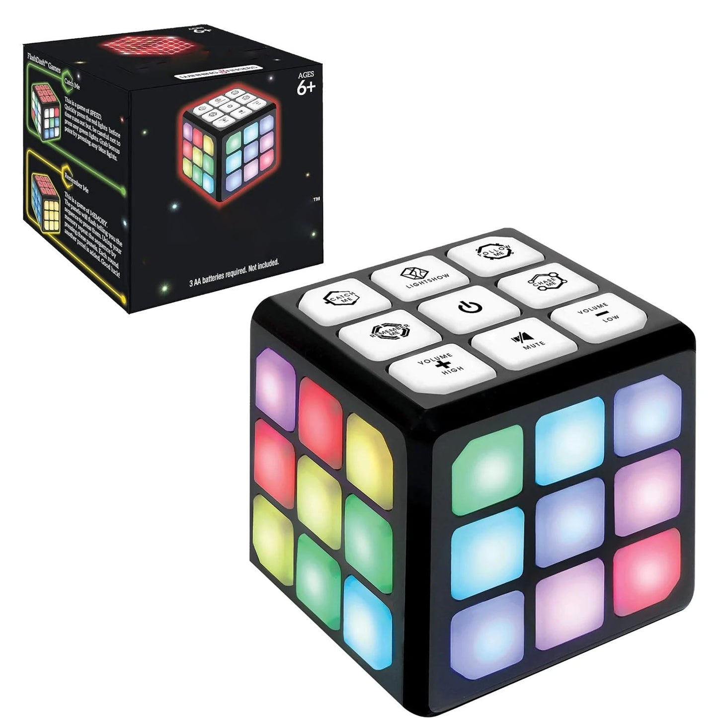 Flashing Cube Puzzle Game – 4-in-1 Handheld STEM Toy for Kids | Perfect Gift for Boys & Girls Ages 6-12