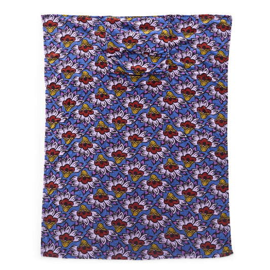 Printed wool travel blanket