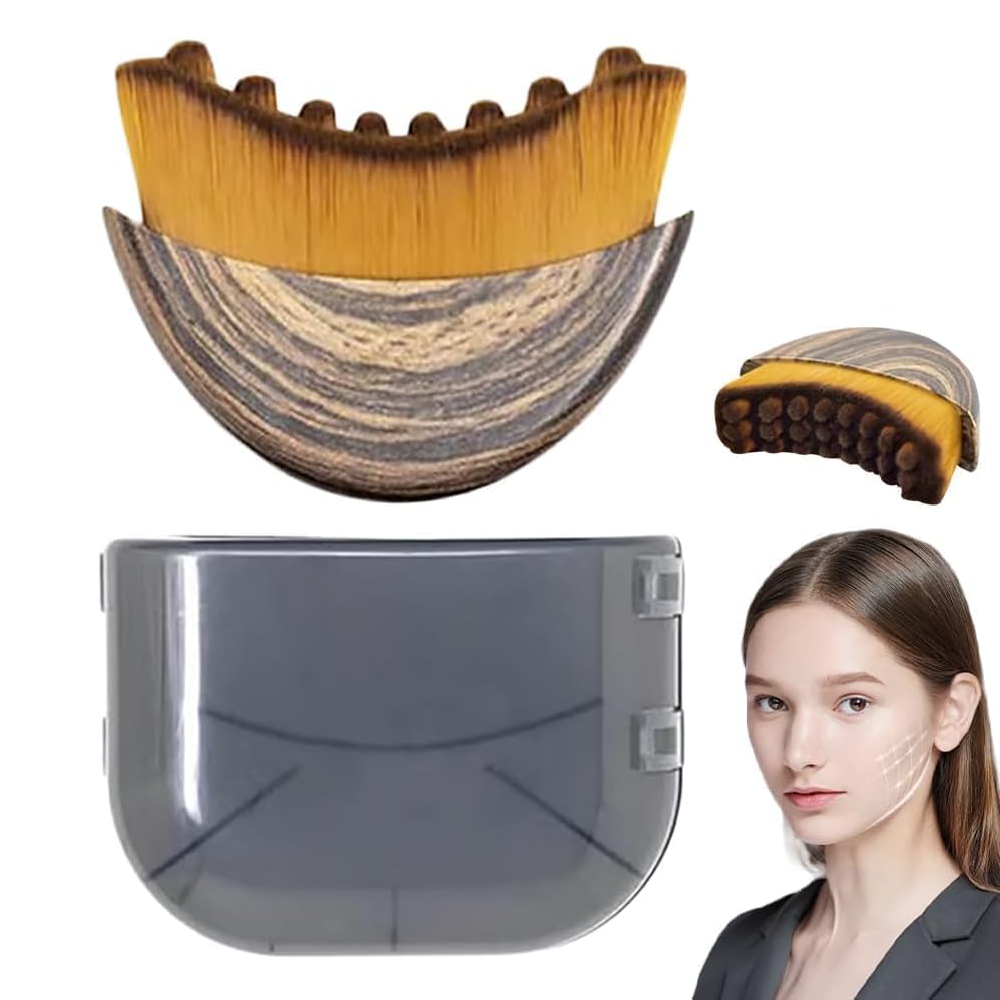 Lymphatic Contour Facial Brush – Ergonomic Design for Relaxing Massage