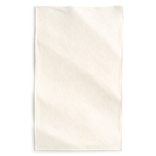 Beige textured wool throw blanket