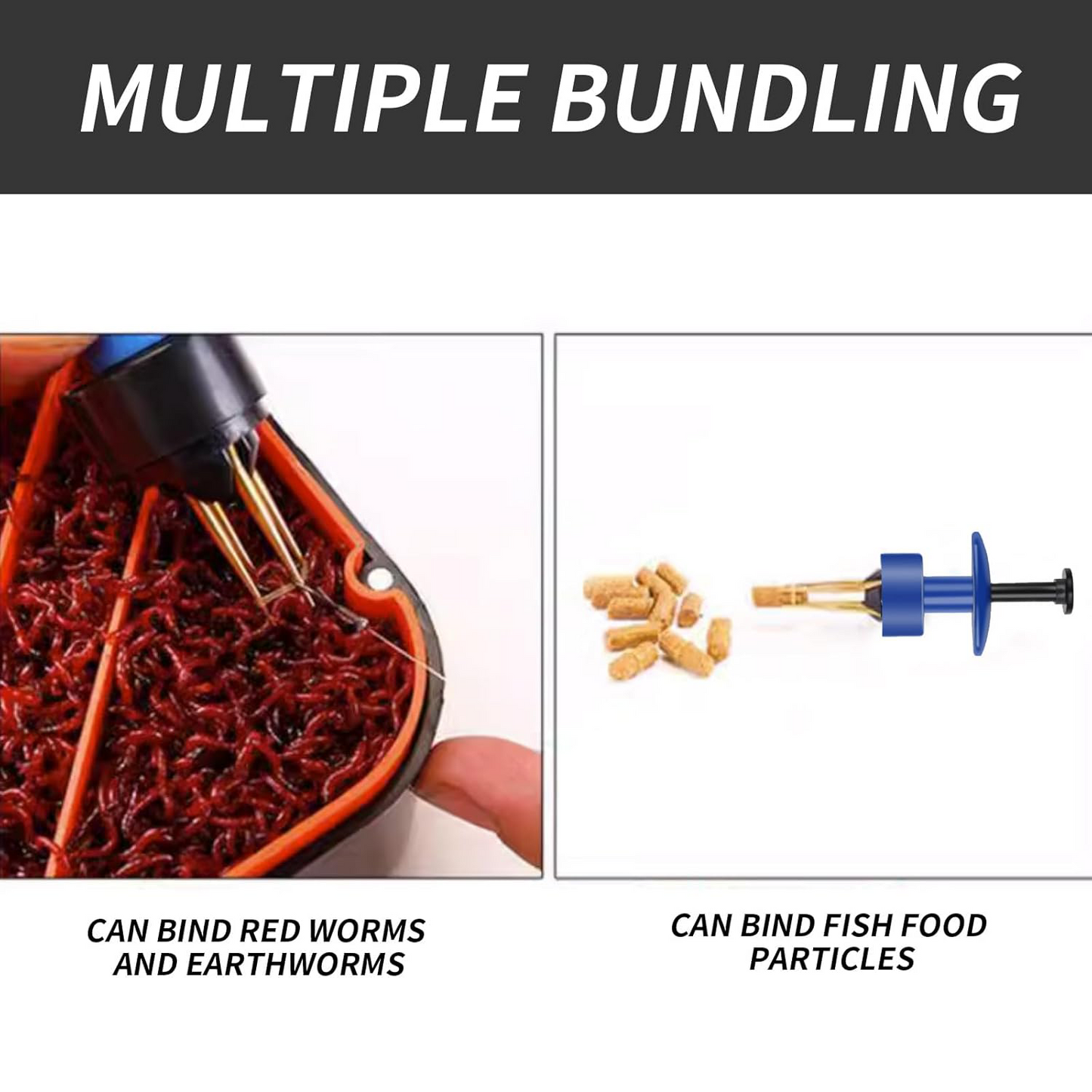 Pellet Bait Band Tool Kit – Includes Bands, Pellet Baits, Banding Tool & Rubber Bands for Fishing Efficiency