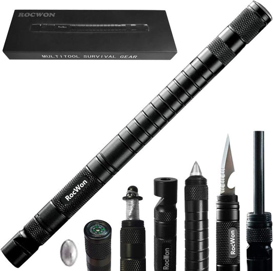 9-in-1 Survival Multi-Tool - Compact Outdoor Emergency Kit