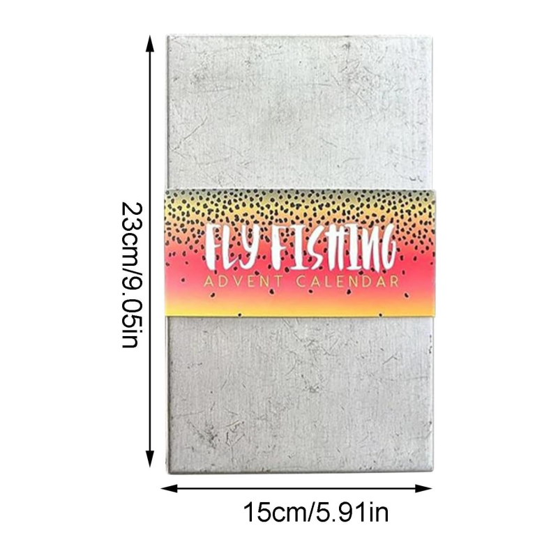Fly Fishing Advent Calendar – Handmade Flies + Waterproof Fly Box | Daily Surprises for Anglers, The Ultimate Christmas Countdown Gift
