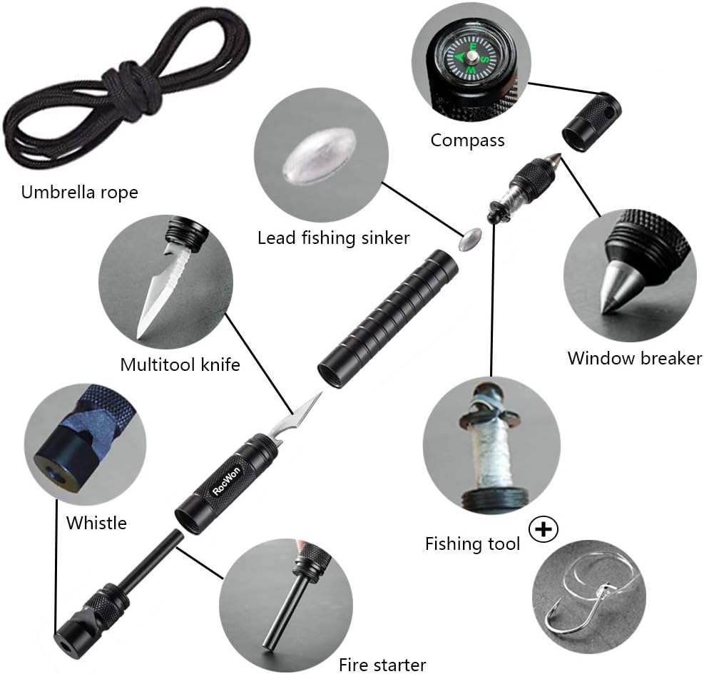 9-in-1 Survival Multi-Tool - Compact Outdoor Emergency Kit