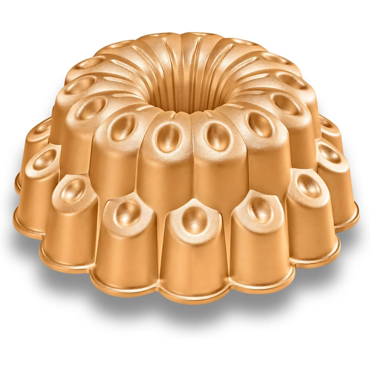 French Flower Bundt Cake Pan – Thick Non-Stick Aluminum Design for Perfect Baking