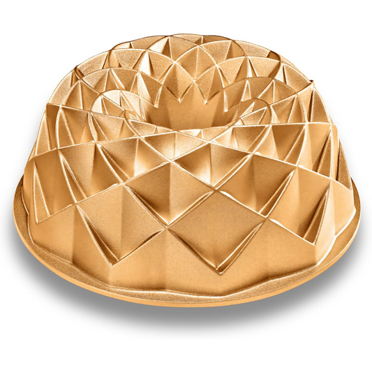 French Flower Bundt Cake Pan – Thick Non-Stick Aluminum Design for Perfect Baking
