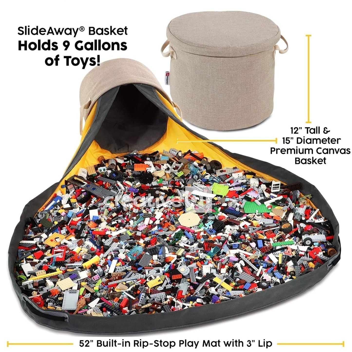 Toy Storage Organizer & Play Mat