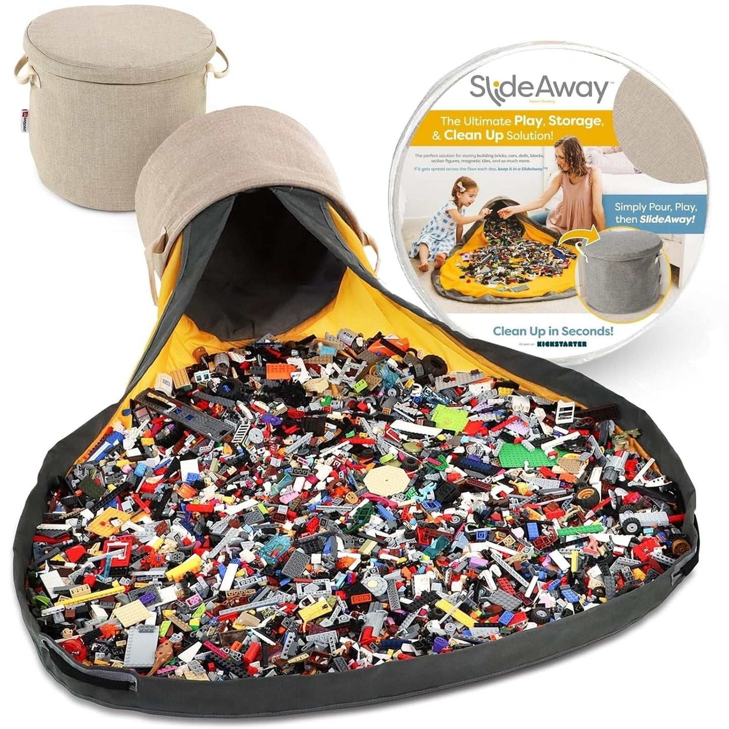 Toy Storage Organizer & Play Mat