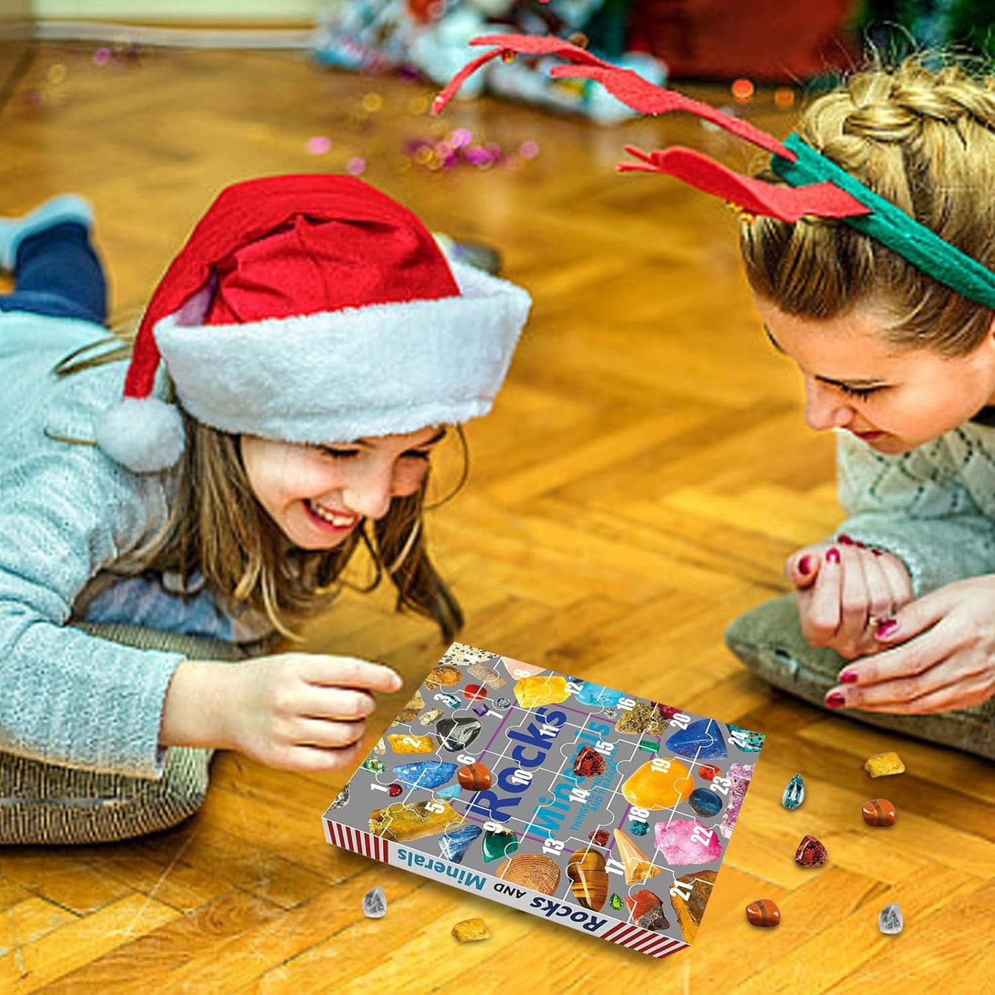 🌟 Kids Mineral Advent Calendar - 24 Rock Stones and Minerals