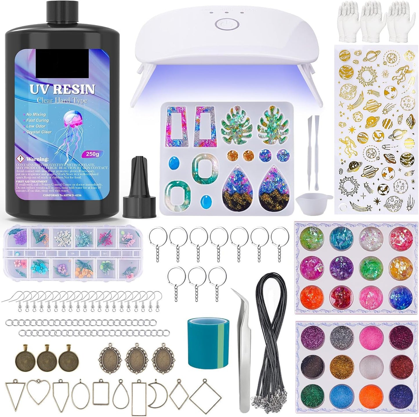 ✨ Complete UV Resin Jewelry Kit – Create Stunning DIY Crafts with Ease