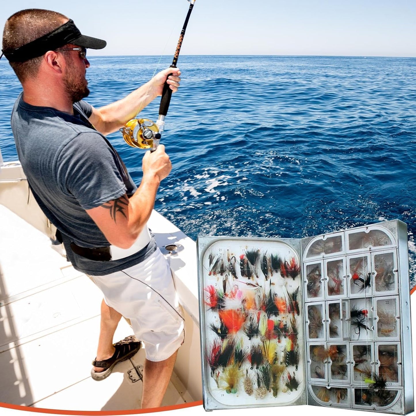 Fly Fishing Advent Calendar – Handmade Flies + Waterproof Fly Box | Daily Surprises for Anglers, The Ultimate Christmas Countdown Gift