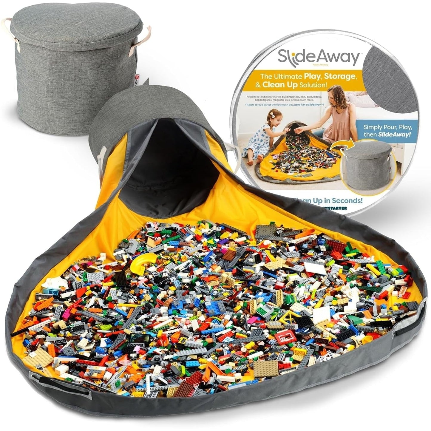 Toy Storage Organizer & Play Mat