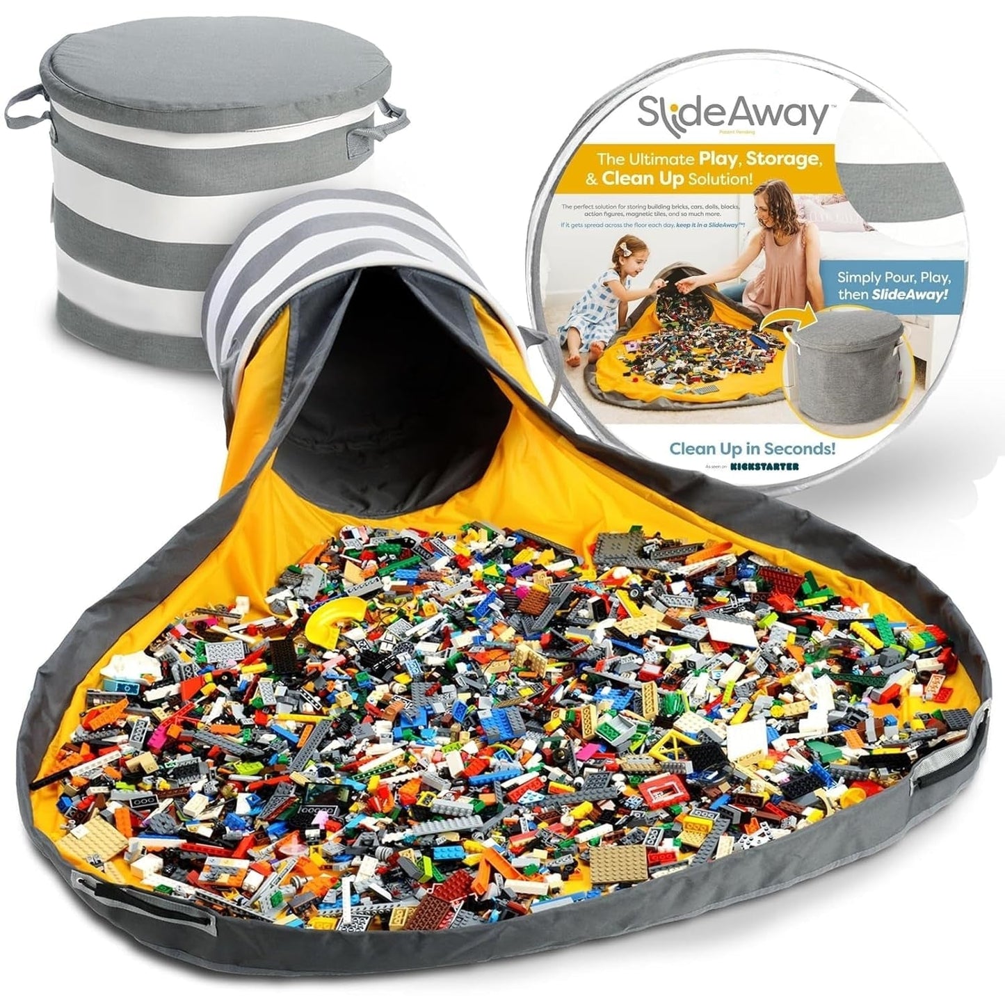 Toy Storage Organizer & Play Mat