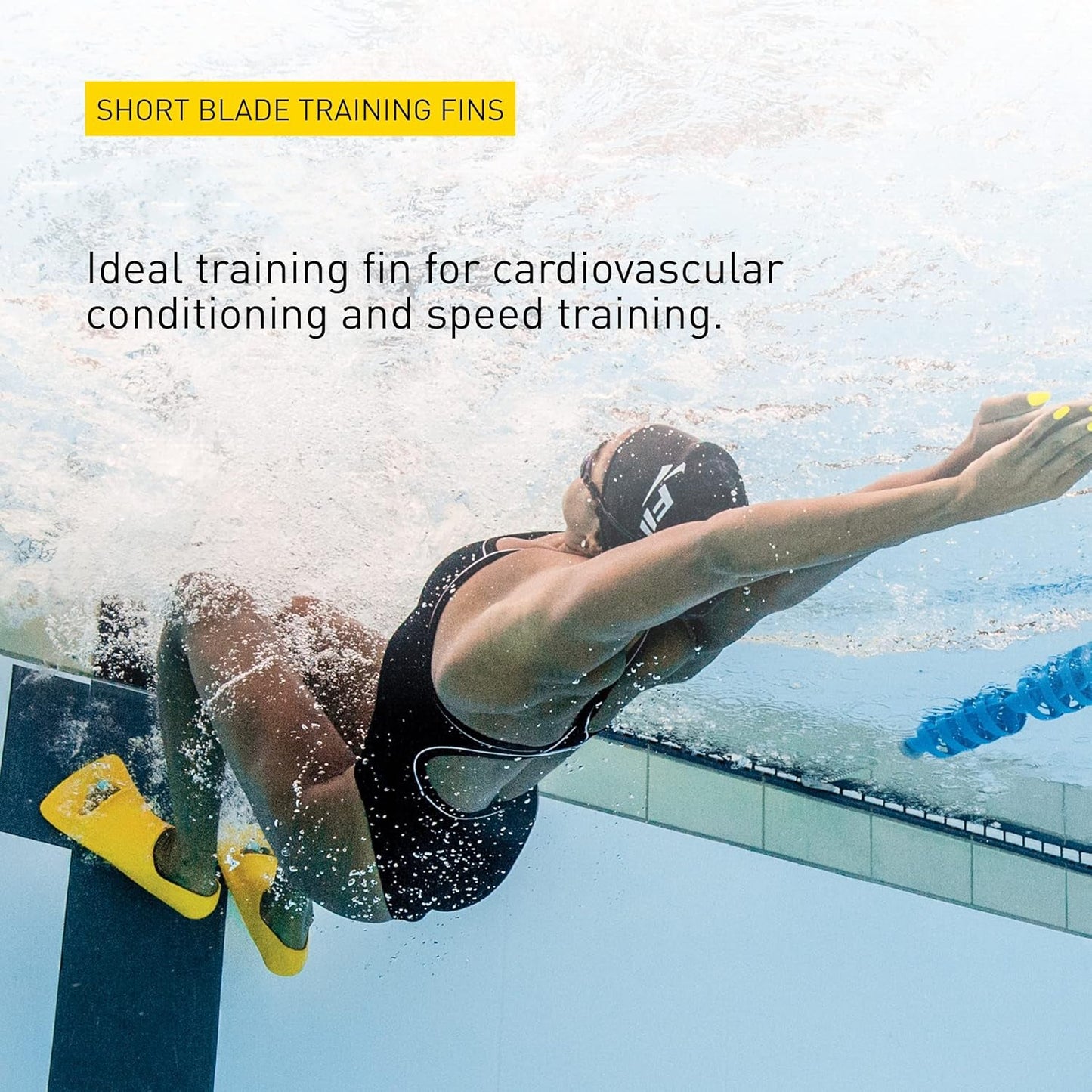 🏊 Short-Blade Swim Fins – Speed Training & Fitness Flippers
