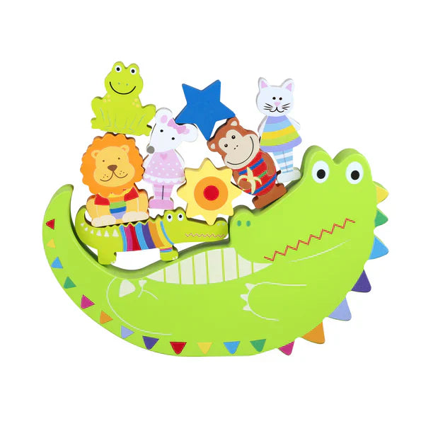 Animal Balance Game – Colorful Wooden Stacking Toy | Fun Educational Game for Kids