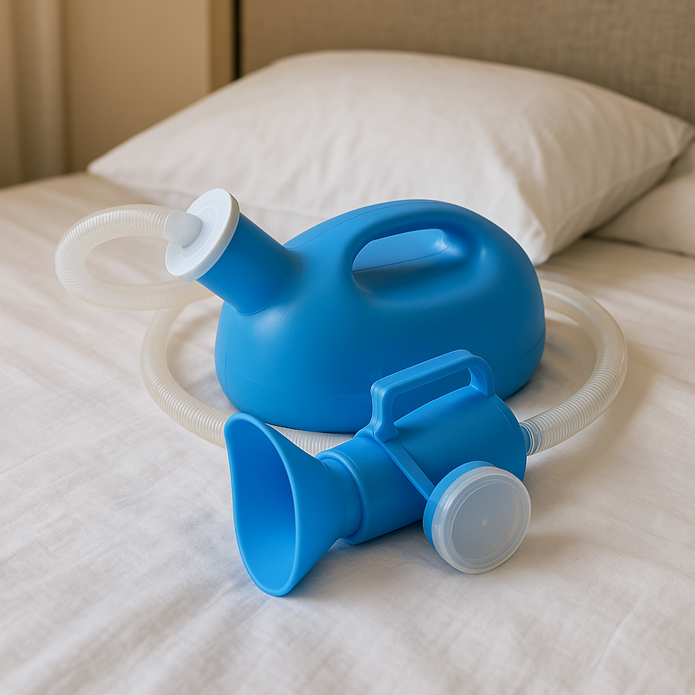 Large Capacity Male Portable Urinal – Leakproof with Long Hose for Bedridden, Elderly, Travel & Emergency Use